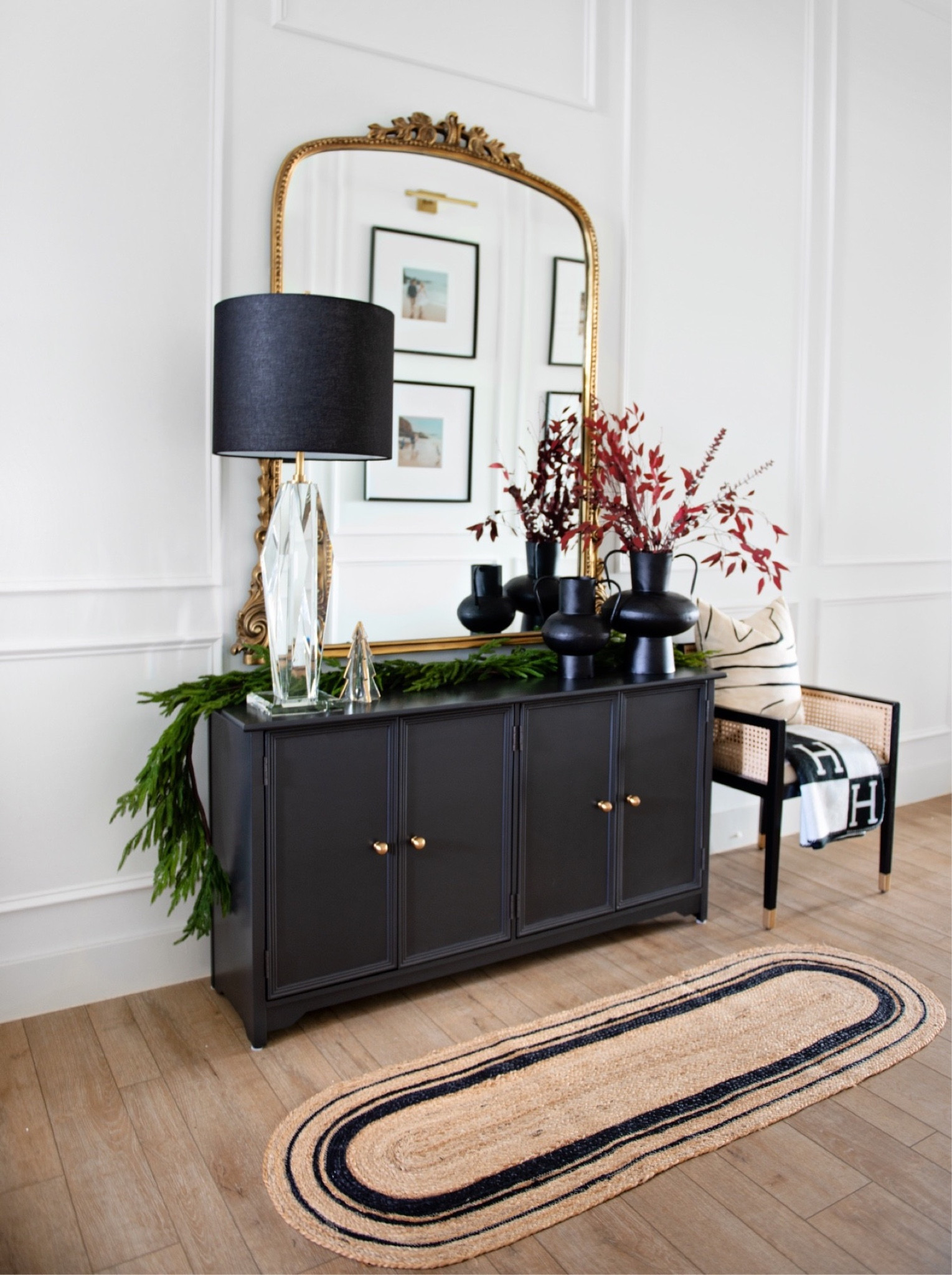 Entryway holiday decor 

Entryway, holiday decor Home decor, entry console, TV, Console, black console, affordable furniture, gold hardware, bowl, knobs, entry mirror, tall mirror, ornate mirror, golden mirror, flower, vase, modern, throw pillow, entryway, decor, holiday decor, Garland, Christmas, accent, chair, cane, furniture, cream, decor, block, decor, BoHo, transitional, modern

#LTKstyletip #LTKHoliday #LTKhome