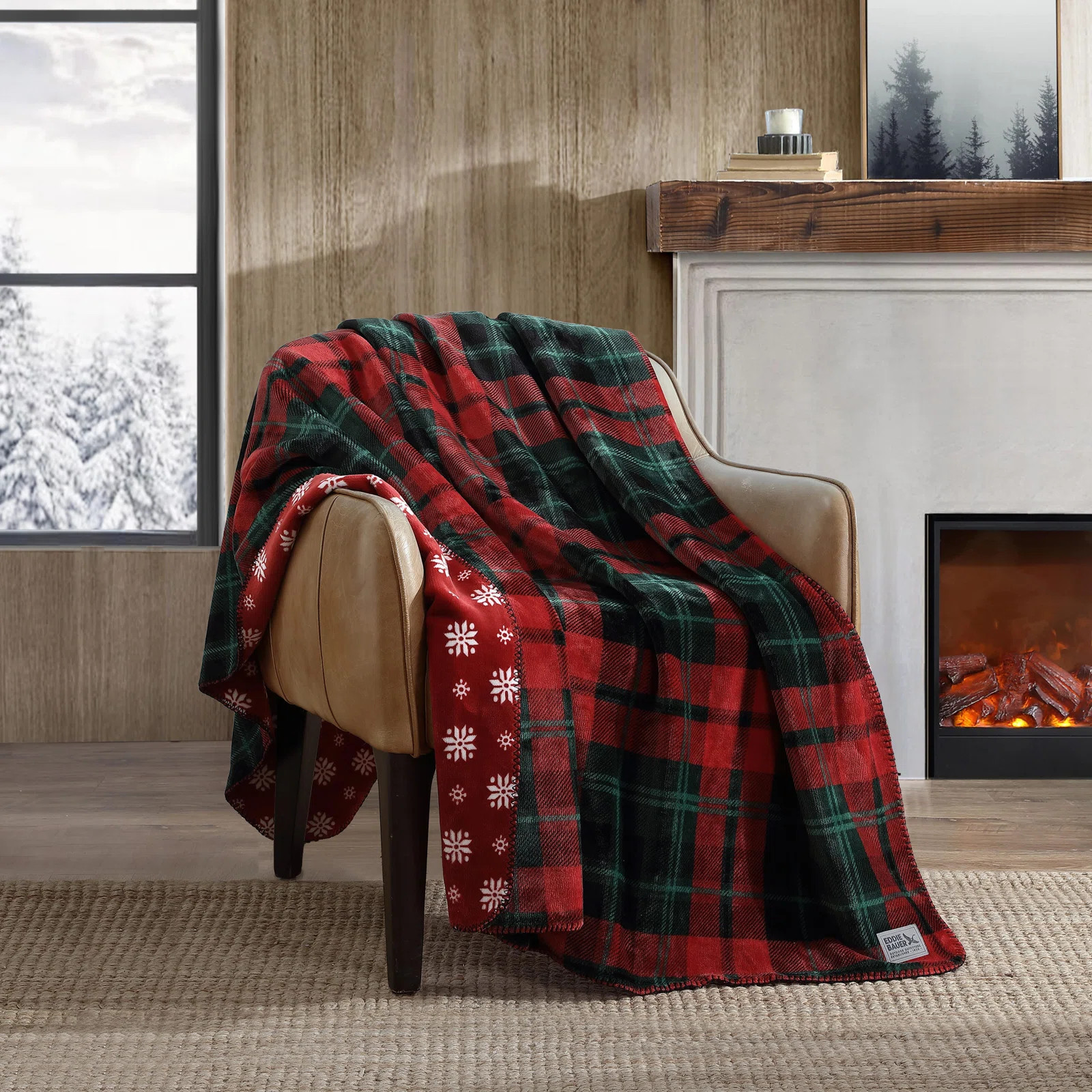 Eddie Bauer Trailhead Plaid Red Ultra Soft Plush Throw Blanket | Wayfair North America