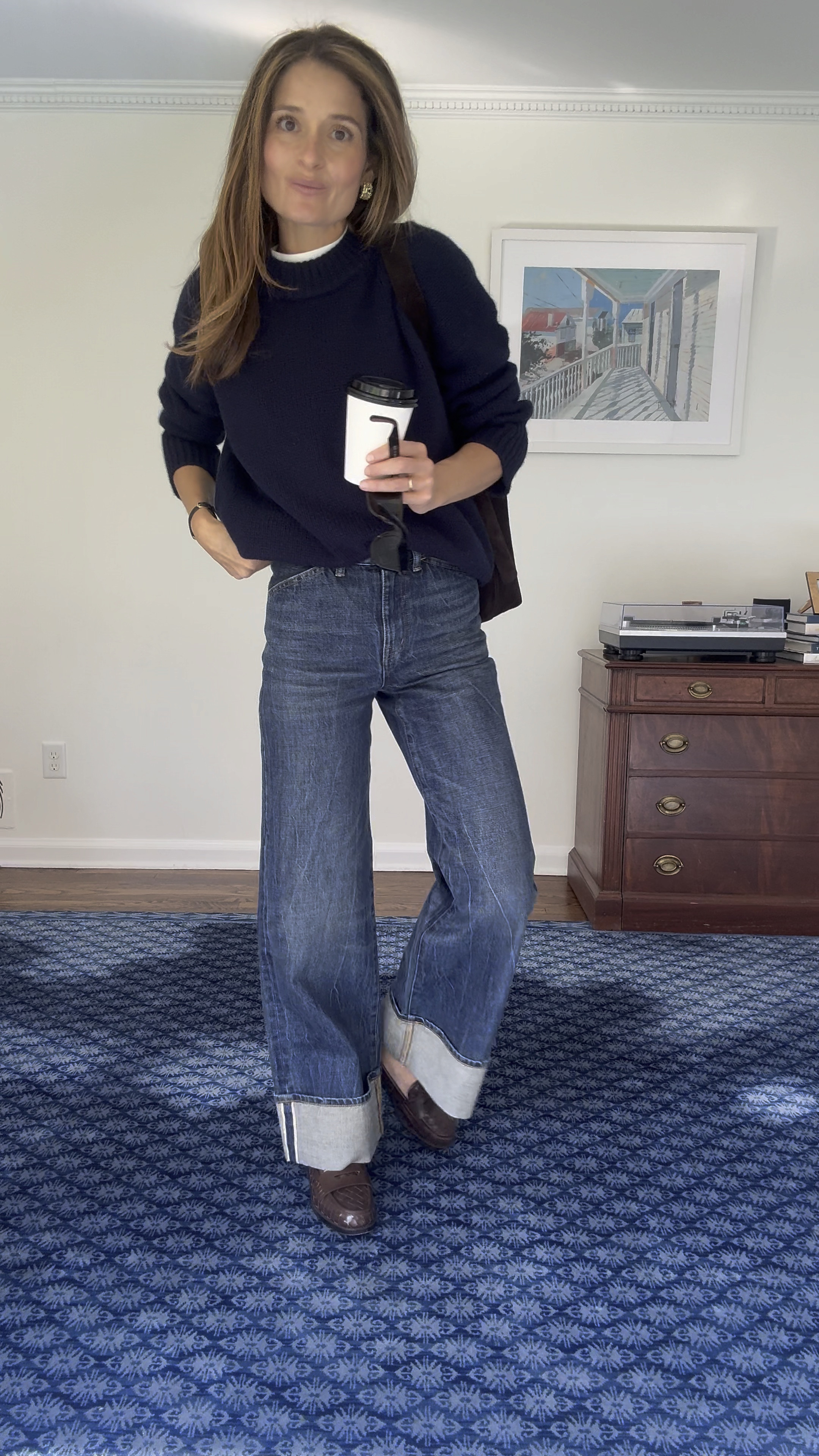 wednesday ootd ✨

sweater: wearing a small
jeans: sized down to a 24 (from my normal 25/26) 
Loafers: wearing my true size 

#LTKVideo #LTKStyleTip #LTKSeasonal