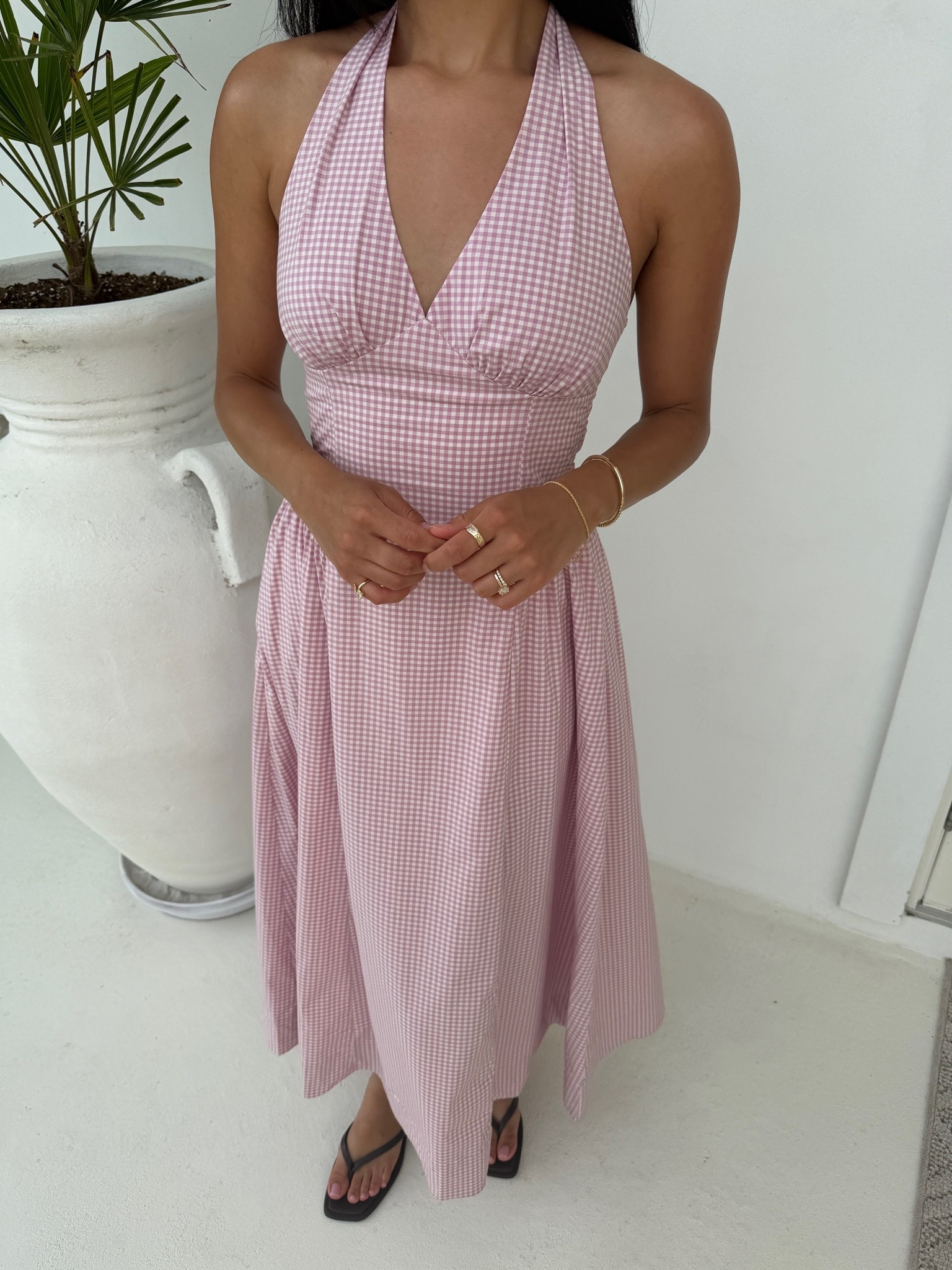 pink gingham dress from aritzia! wearing a size 4!

#LTKootd #LTKgrwm #LTKSeasonal
