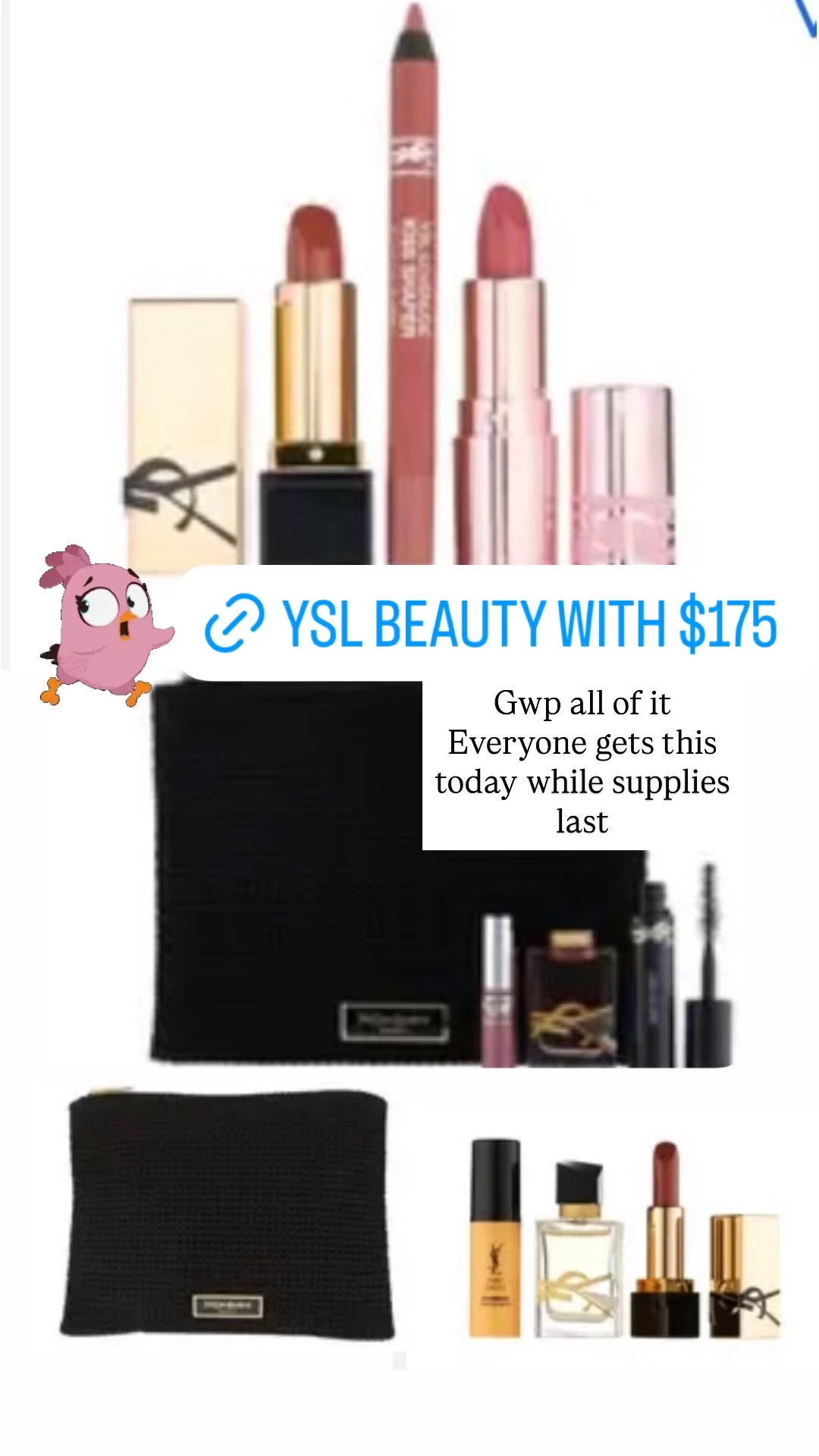 Ysl beauty gifts with purchase of $175 ysl beauty linked below