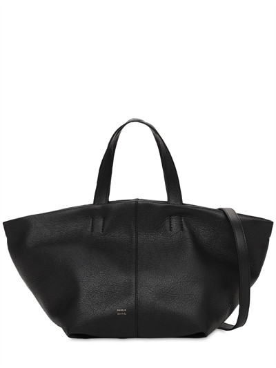 Mansur Gavriel - Handtasche aus leder „tulipano“ - Schwarz | Luisaviaroma | Luisaviaroma