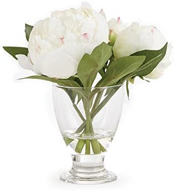 Peony 8" Arrangement in VASE White | Amazon (US)