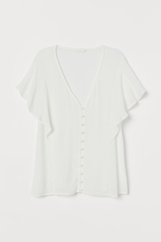 Butterfly-sleeved Blouse | H&M (US + CA)