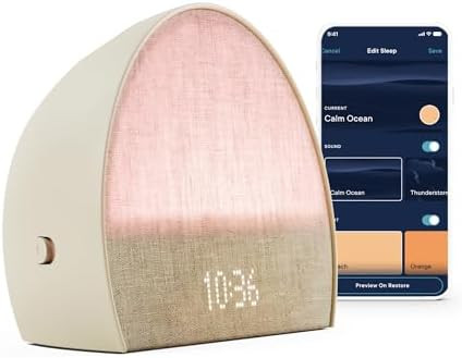 Hatch Restore 2 Sunrise Alarm Clock, Sound Machine, Smart Light (Putty) ー Your Bedside Sleep Gu... | Amazon (US)