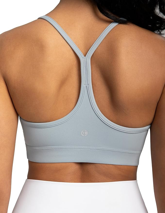 Colorfulkoala Women's Dreamlux Y Back Sports Bra Low Impact Padded Workout Top with Built in Bra ... | Amazon (US)