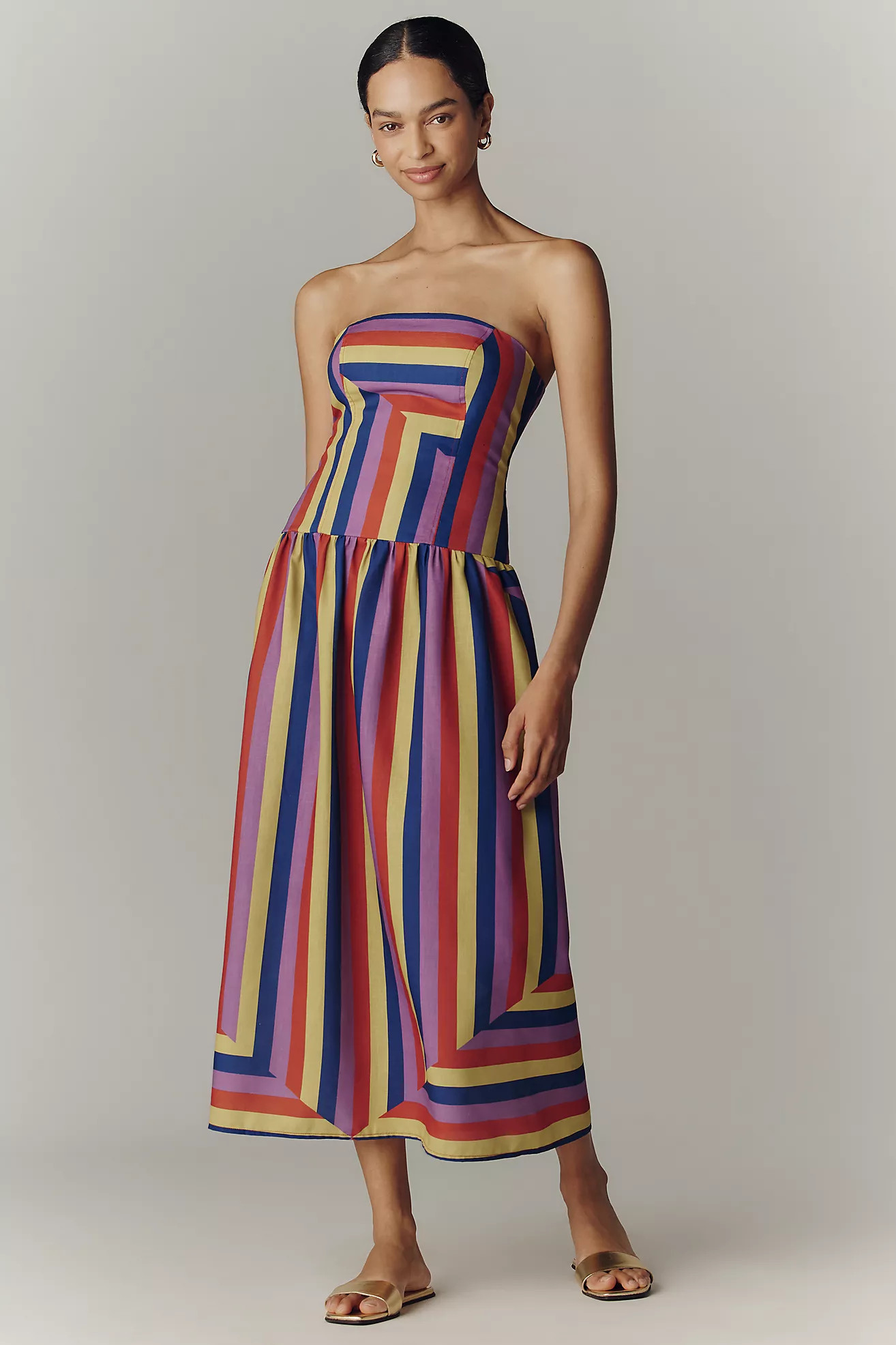 Fenareta La Conspiracion Strapless Maxi Dress | Anthropologie (US)