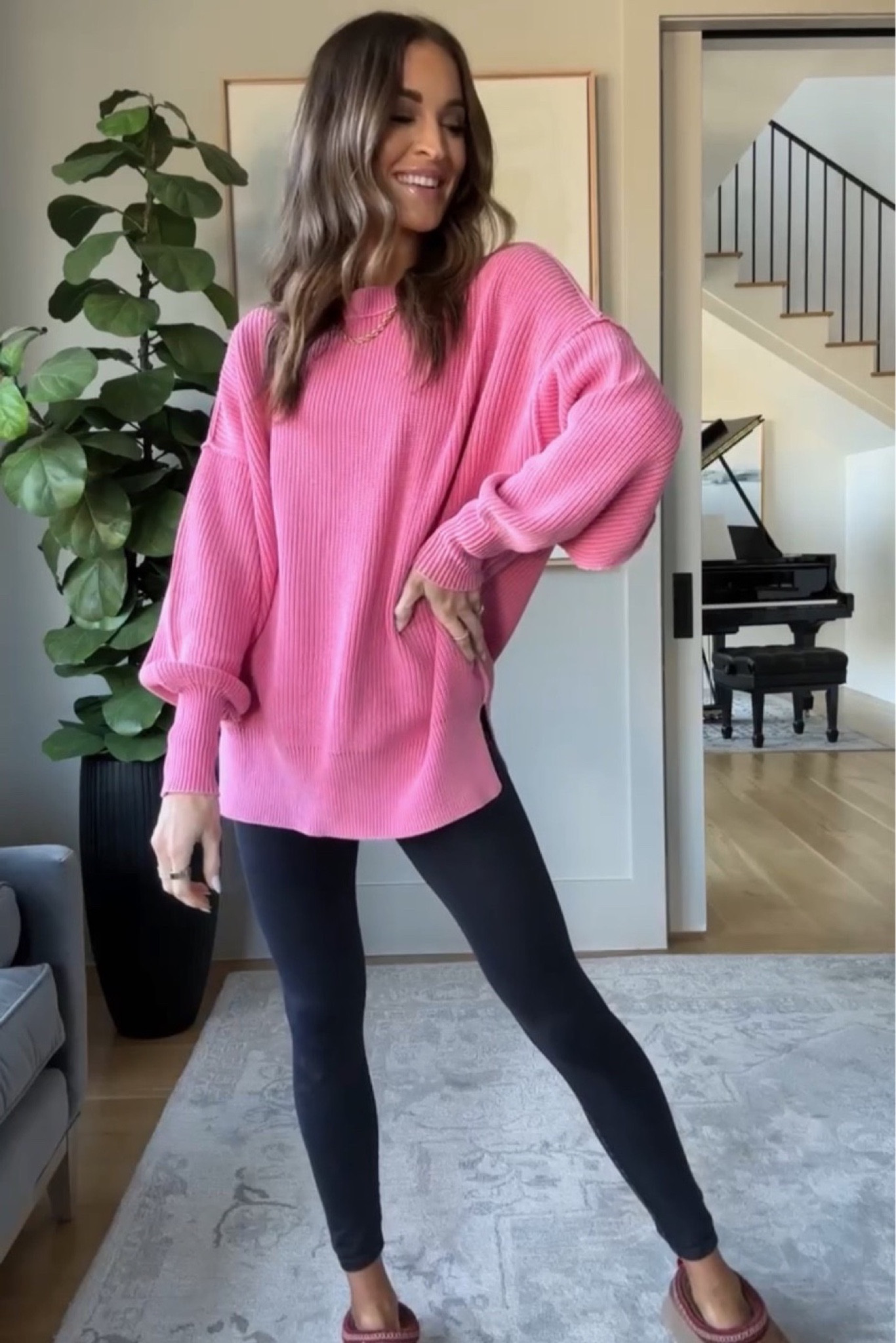 Aerie pink hot sale sweater