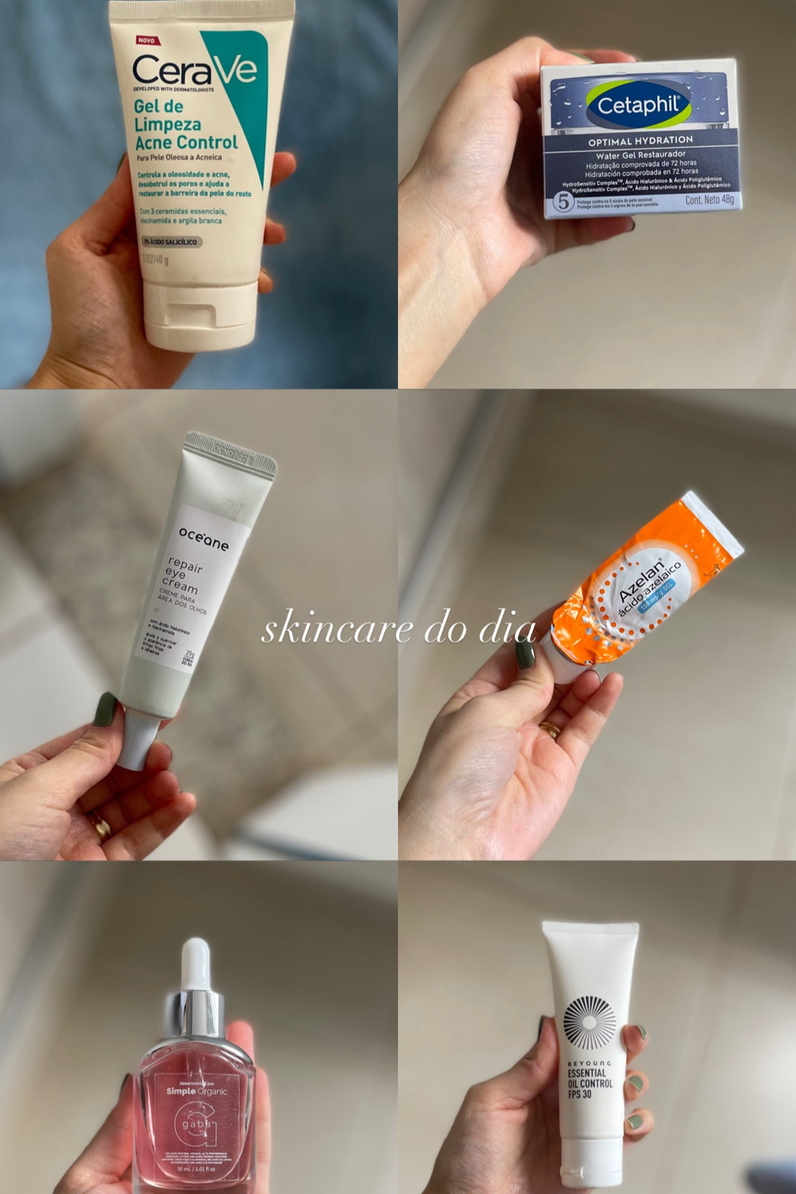 Se tem algo que não abro mão, é o momento de skincare. Esses são os produtos que uso na minha rotina de cuidados com a pele acneica e oleosa durante o dia! 

#skincare #peleacneica

#LTKbeauty #LTKbrasil