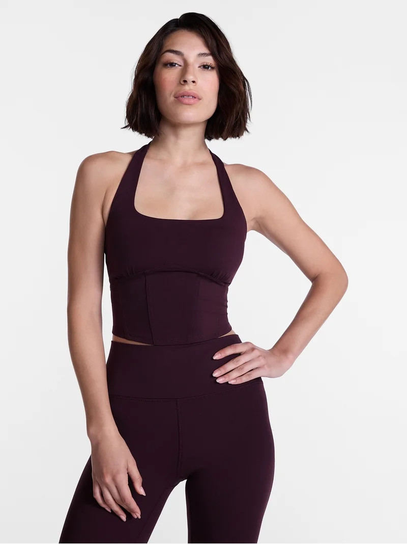 Avia Women's SoftSculpt Corset Halter Bra, Sizes XS-XXL | Walmart (US)