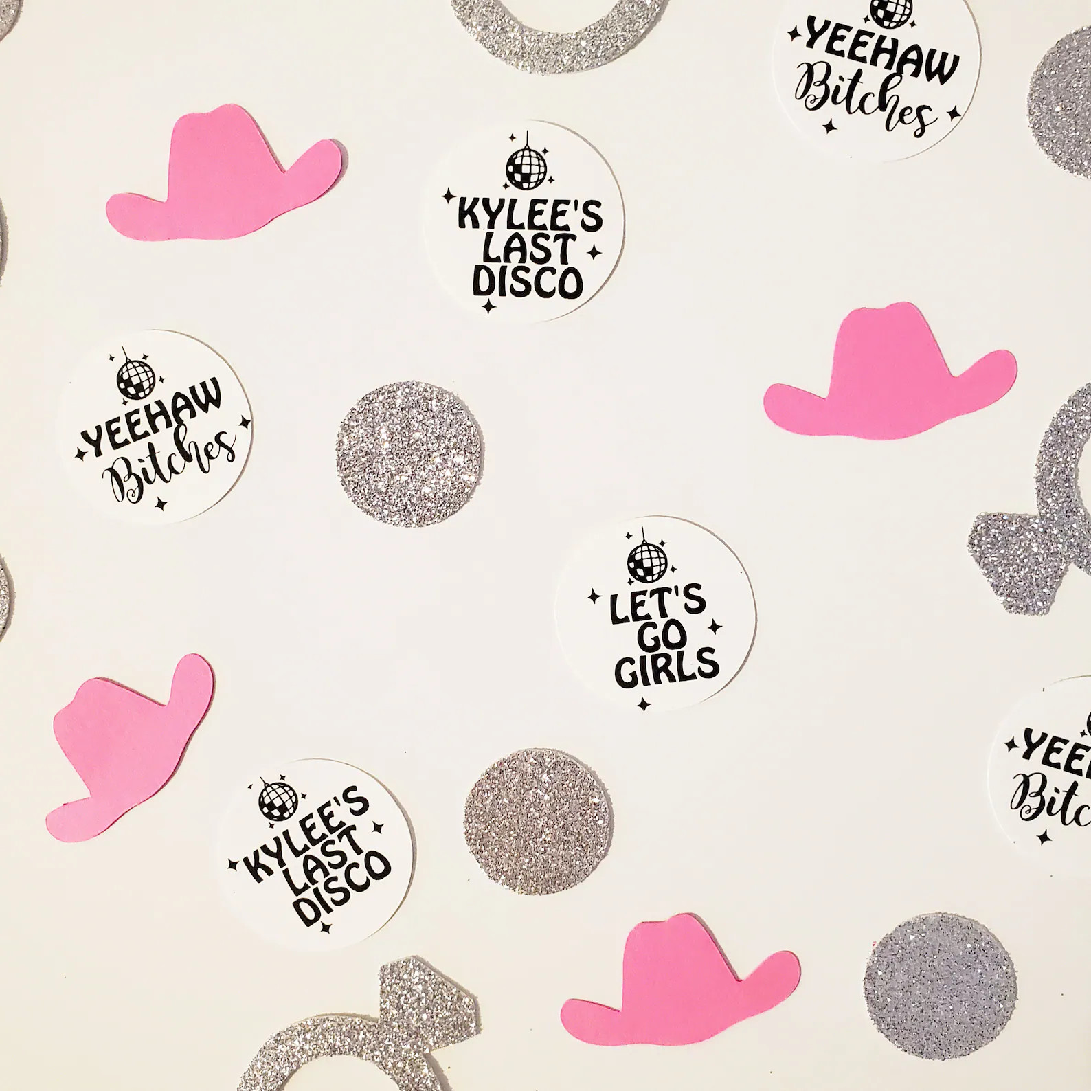 Disco Cowgirl Bachelorette Personalized Confetti Cosmic | Etsy | Etsy (US)