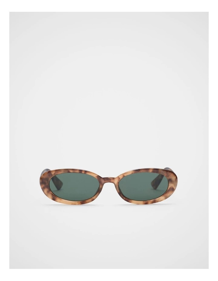Sadie Oval Sunglasses in Caramel Tort | Myer