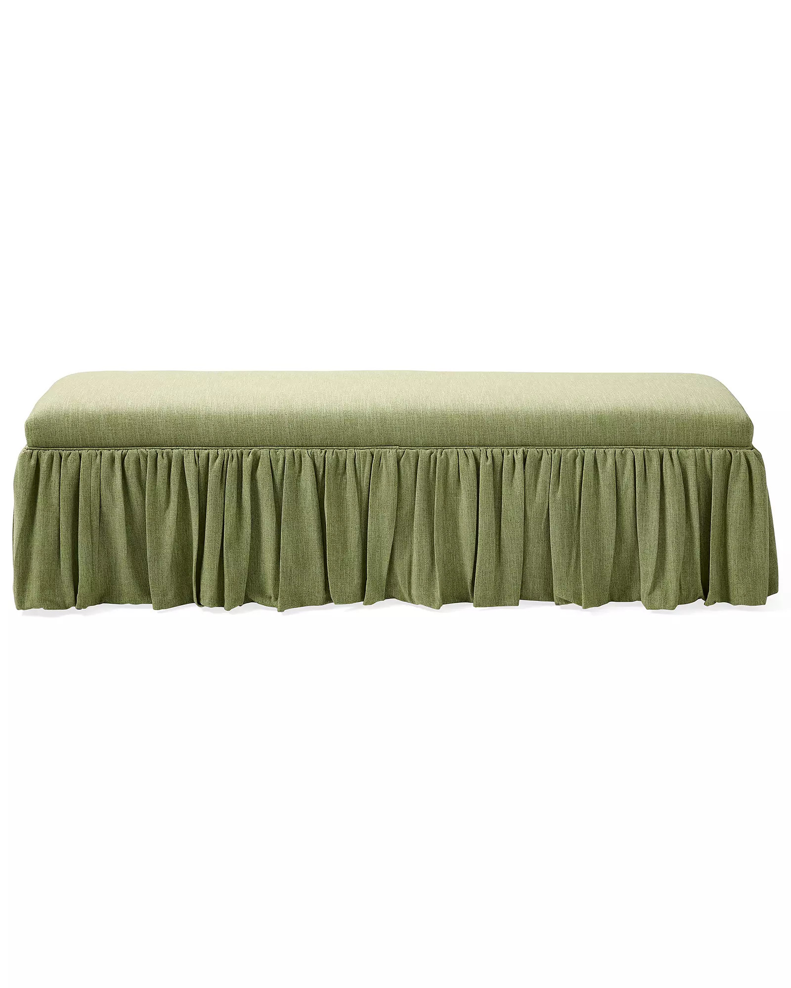 Harrison Ruffled Bench | Serena and Lily