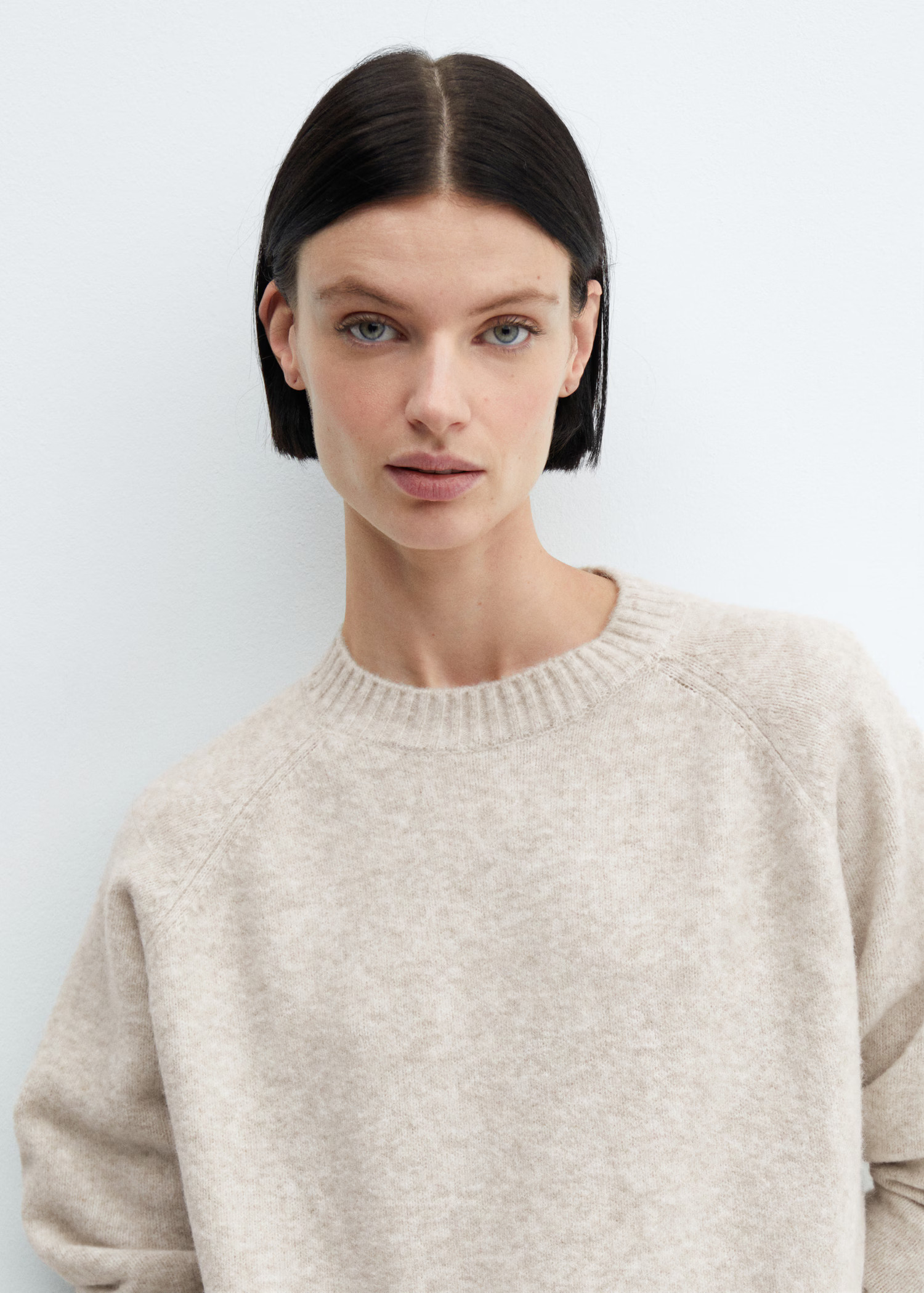 Round-neck design knit sweater | MANGO (UK)