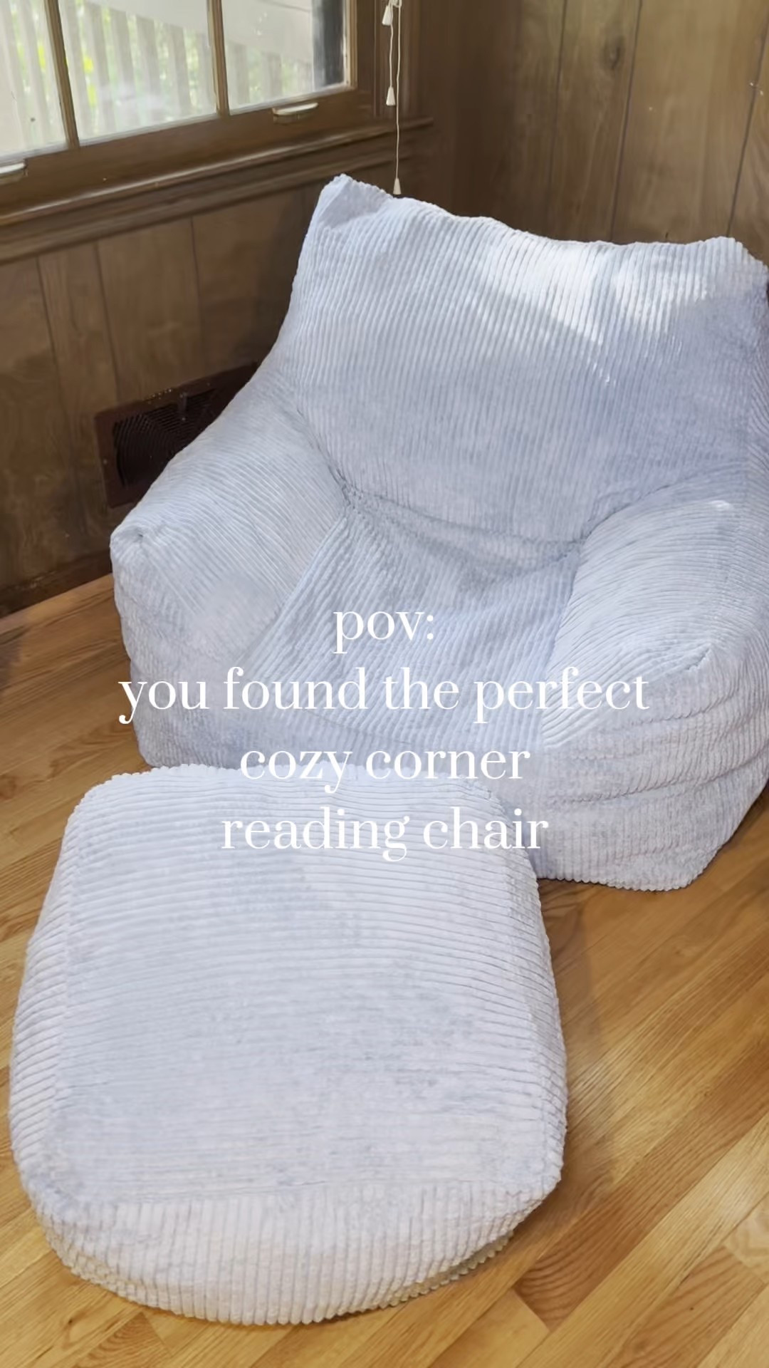 the coziest and softest chair, I got it so I could be closer to my kids on the floor while they’re playing. They seem to have also overtaken it from me as well. When they’re not on it, it’s the perfect cozy corner reading chair.

#LTKHome
