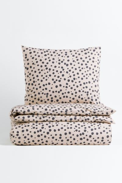 Patterned Twin Duvet Cover Set | H&M (US + CA)