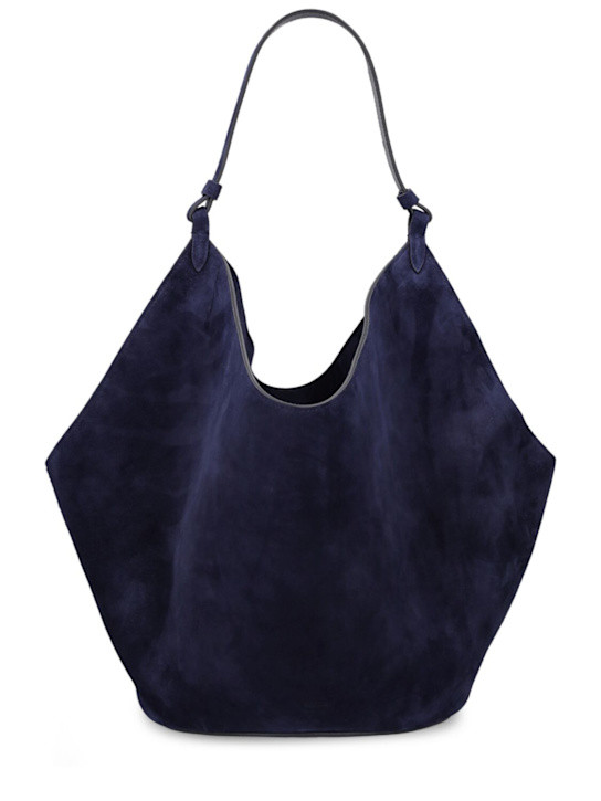 Medium Lotus suede tote bag | Luisaviaroma