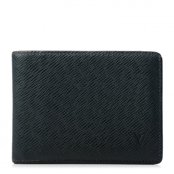 LOUIS VUITTON Taiga Mens Billfold Wallet 3 Flaps Epicea | Fashionphile