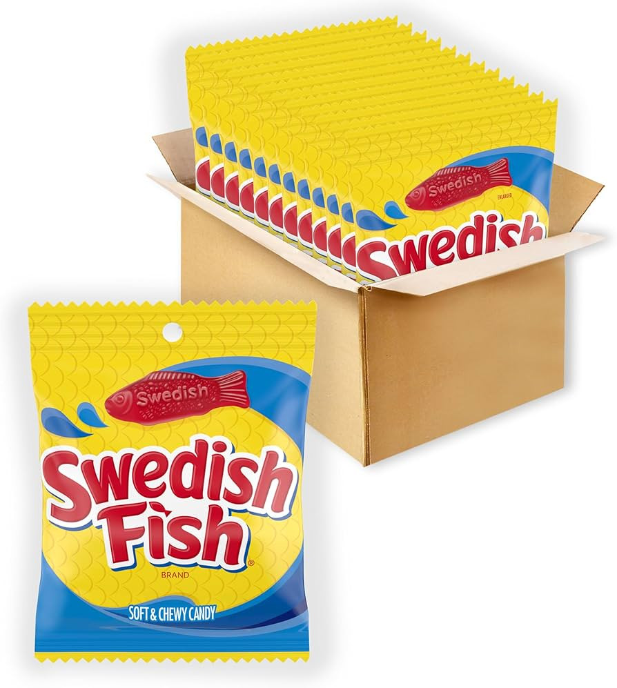 Swedish Fish Flavor Candy, Pack of 12 | Amazon (US)