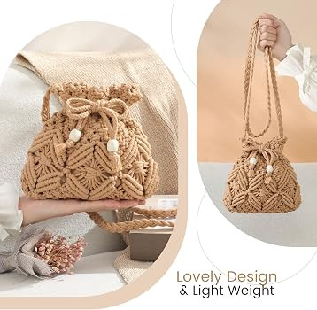 Straw Bags for Women - Straw Crossbody Bags Boho Crossbody Purses for Women Woven Handbags Should... | Amazon (US)