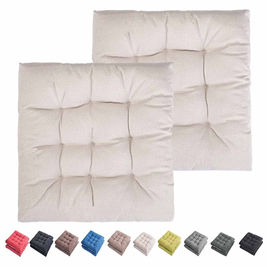 Outdoor Indoor Chair Cushions 20"x20" - Patio Furniture Cushion Set of 2 Comfortable Non-Slip Sea... | Amazon (US)