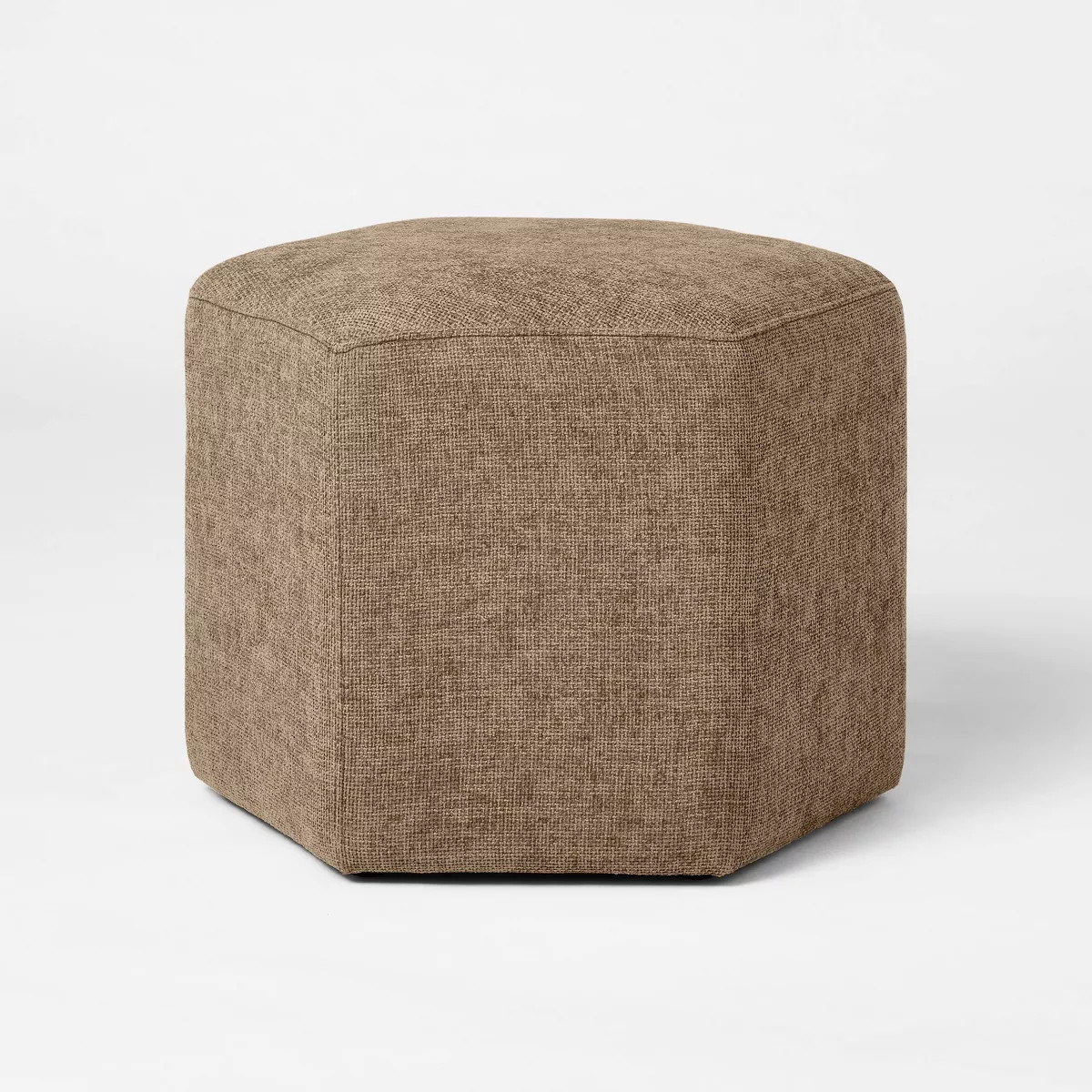 Hex Upholstered Ottoman Tan - Threshold™ designed with Studio McGee | Target
