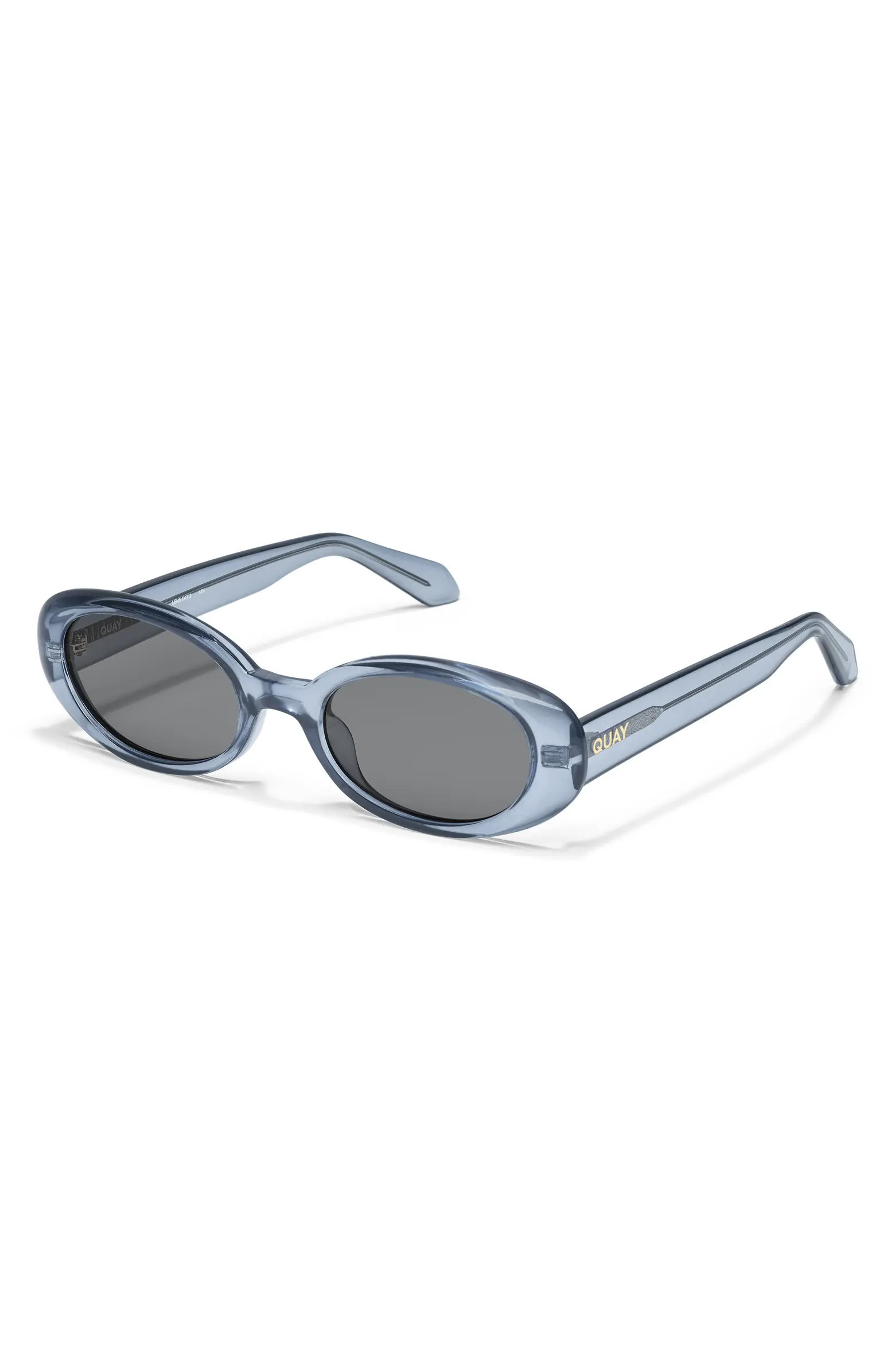 Felt Cute 52mm Gradient Small Oval Sunglasses | Nordstrom