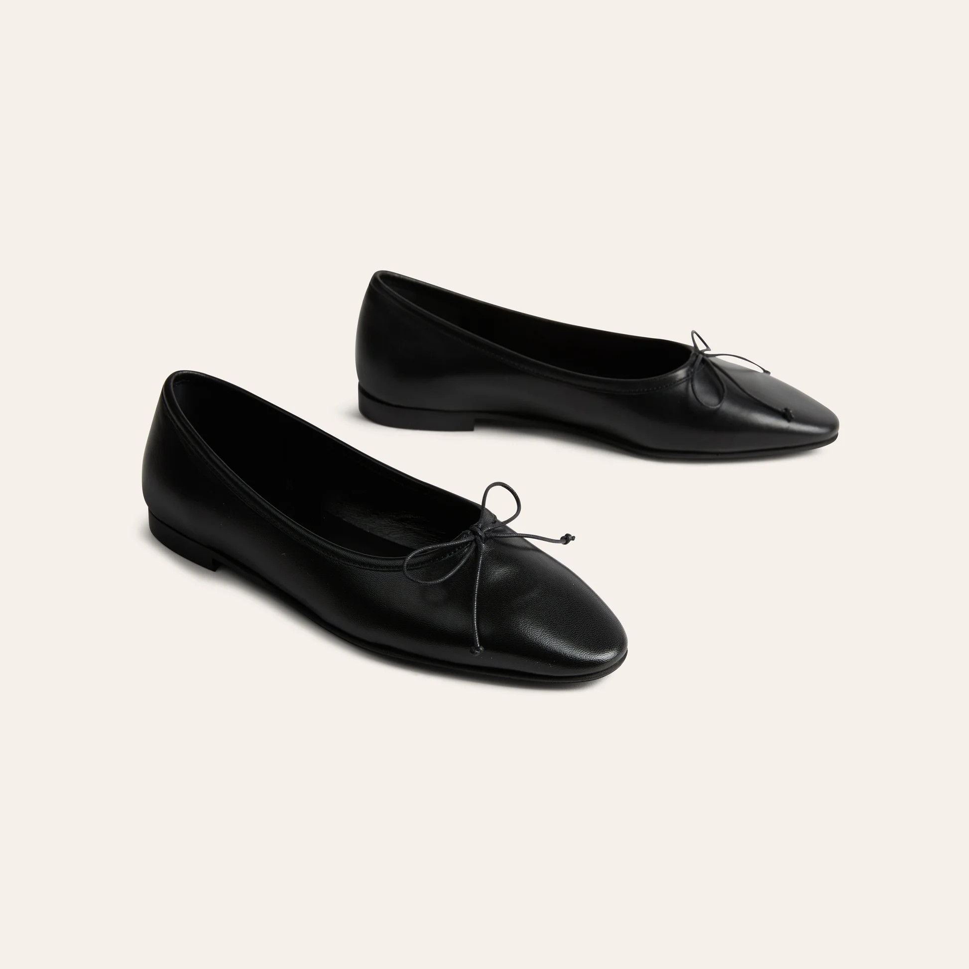Como Black Leather Flats | A. Soliani | Made in Italy | A.Soliani