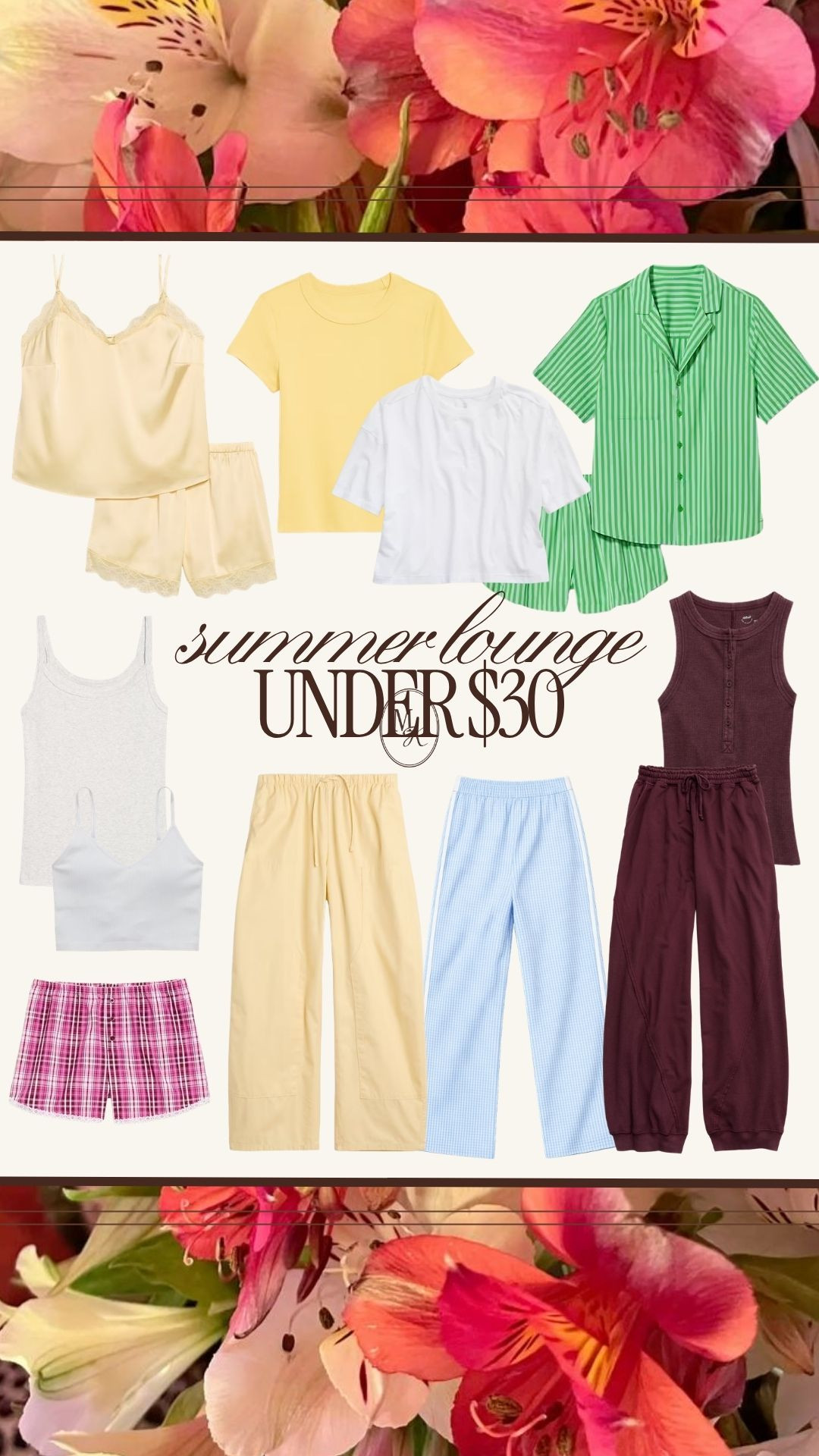 summer lounge under $30, causal, pajamas, white tee, comfy clothes, midsize lounge, pj set, ribbed tee, matching set

#LTKOver40 #LTKMidsize #LTKTall