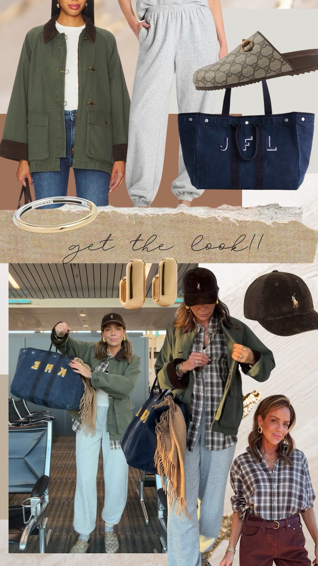 Travel outfit to Vermont!!! In small sweats xs tank large button down xs jacket