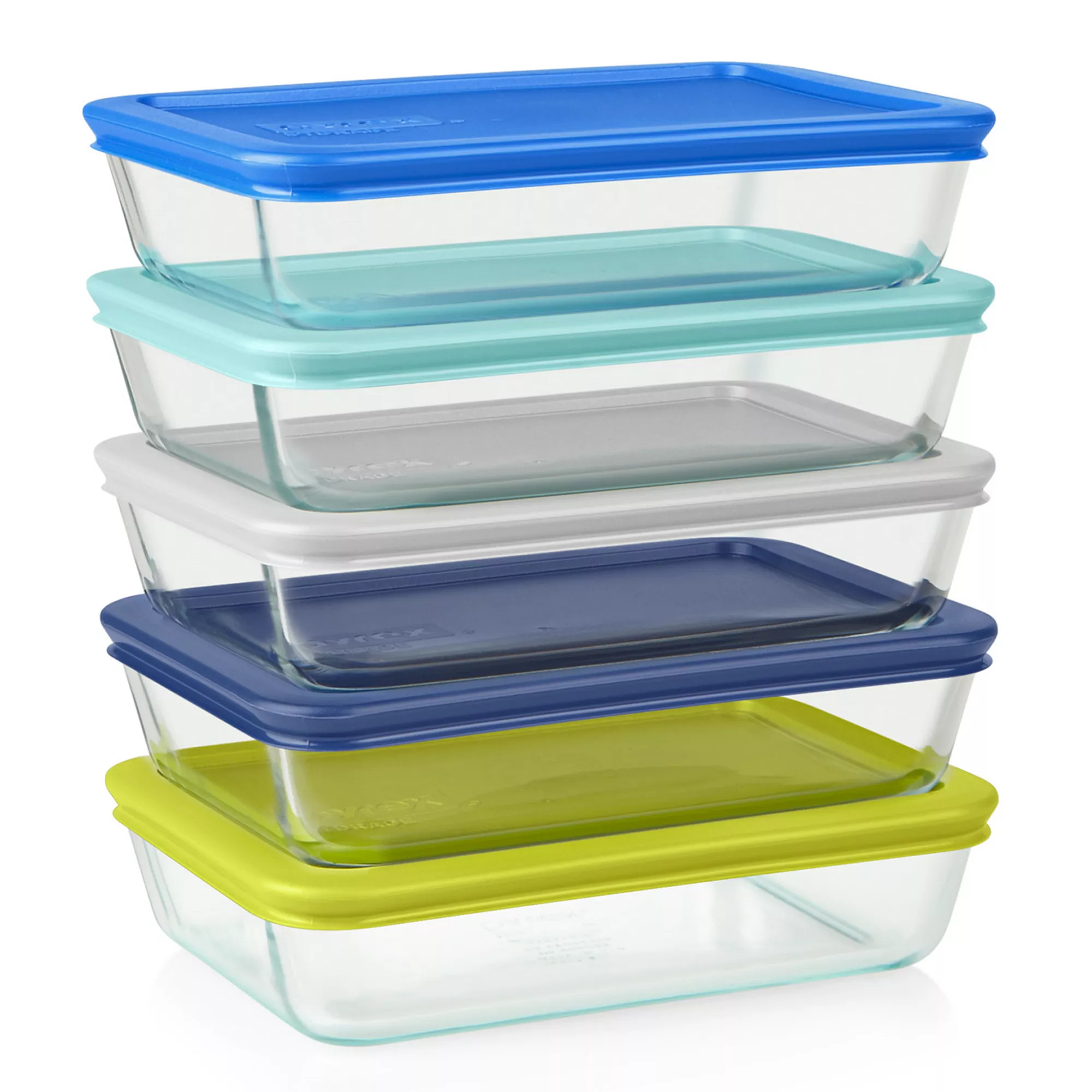Pyrex 10-pc. Meal Prep Glass Food Storage Set | Kohl's