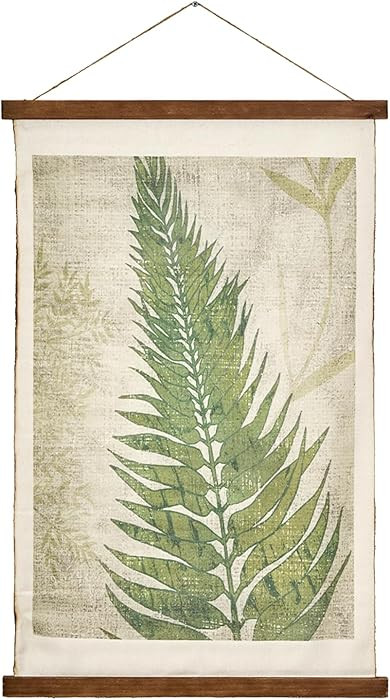 American Art Decor Fern Leaf Wall Scroll Tapestry with Rope | Amazon (US)