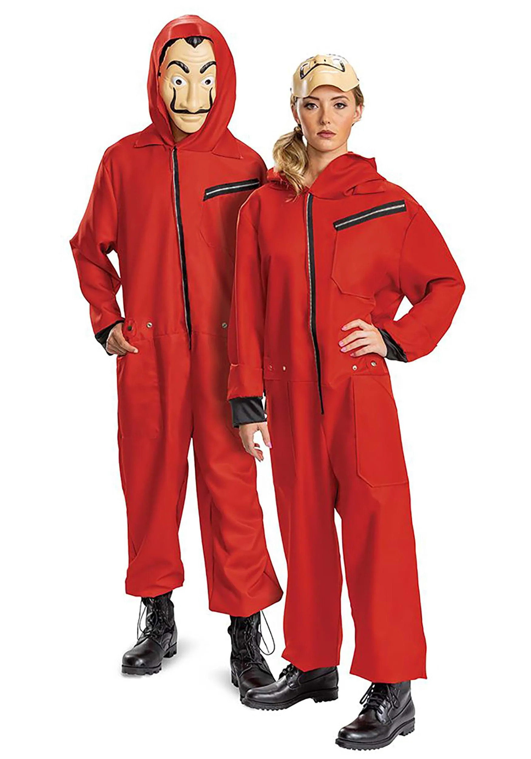 Disguise Money Heist Adult Jumpsuit and Mask Costume 2X Polyester | DI124399-2X | Lowe's