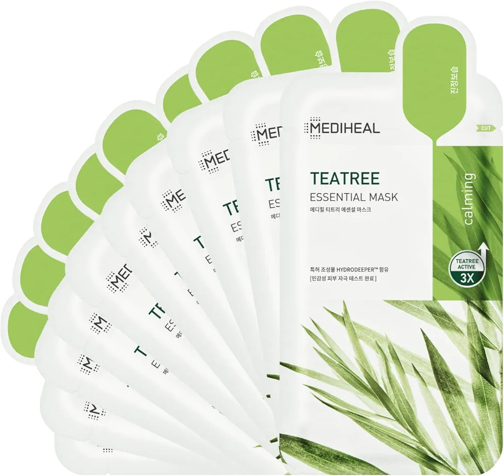 Mediheal Official [Korea's No 1 Sheet Mask] - Tea Tree Essential Blemish Control Mask (10EA (Rene... | Amazon (US)
