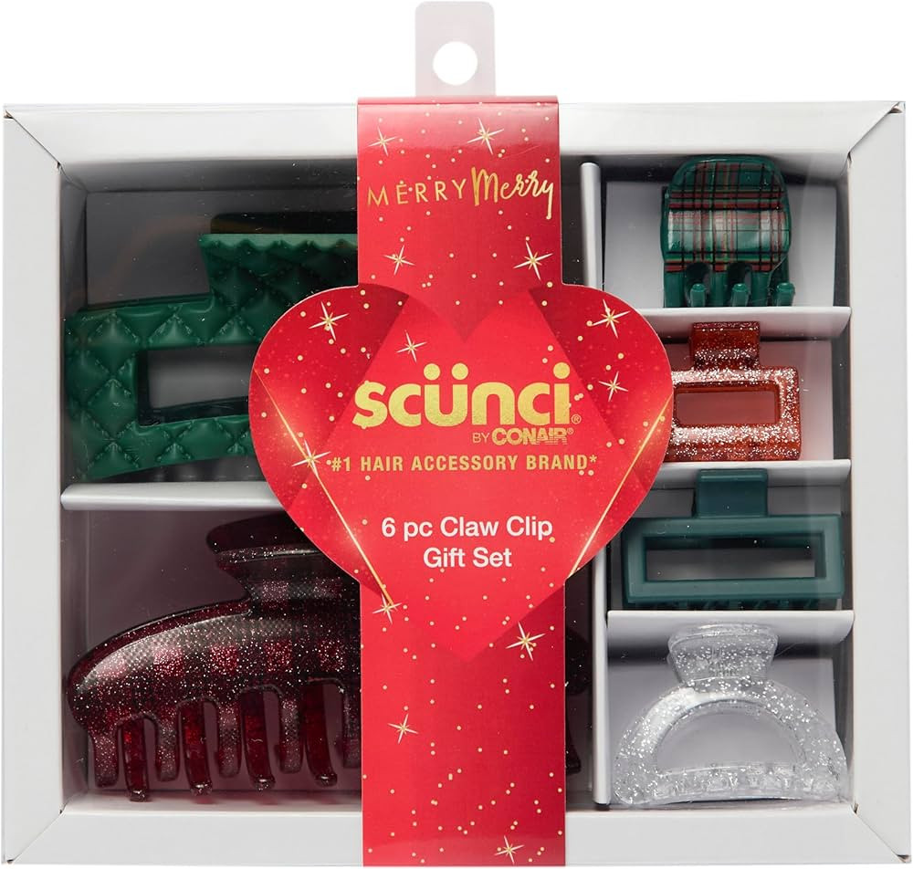 Scunci by Conair 6pk Claw Clips - hair accessories for girls and women - teen girl gifts trendy s... | Amazon (US)
