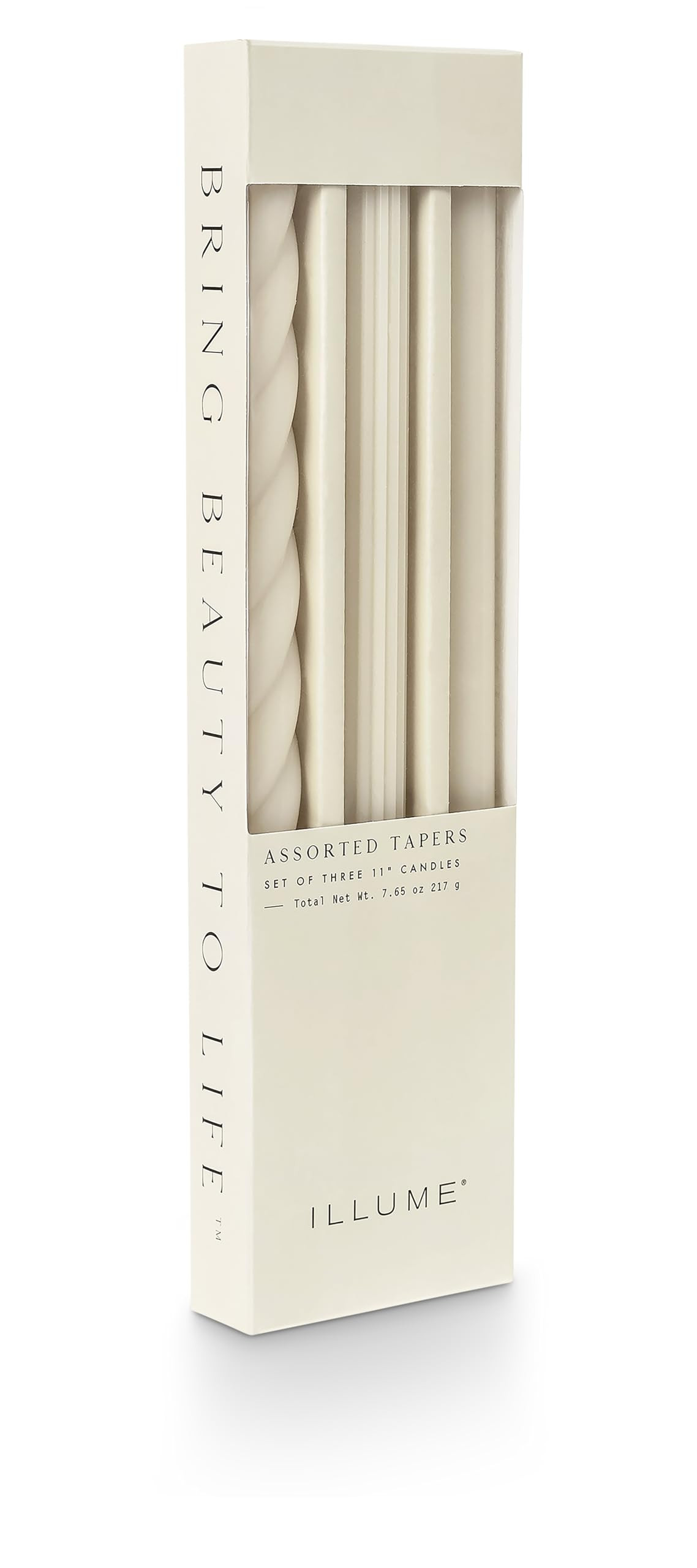 Illume Beautifully Done Unscented Assorted Candle Tapers 3-Pack, Driftwood | Amazon (US)