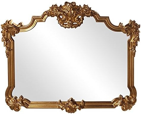 Howard Elliott Avondale Gold Leaf Ornate Mirror, Beautiful Home Decoration Mirror, Ornate Frame Ador | Amazon (US)