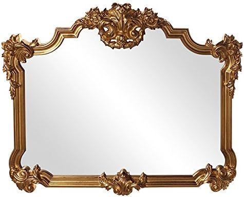 Howard Elliott Avondale Gold Leaf Ornate Mirror, Beautiful Home Decoration Mirror, Ornate Frame Ador | Amazon (US)