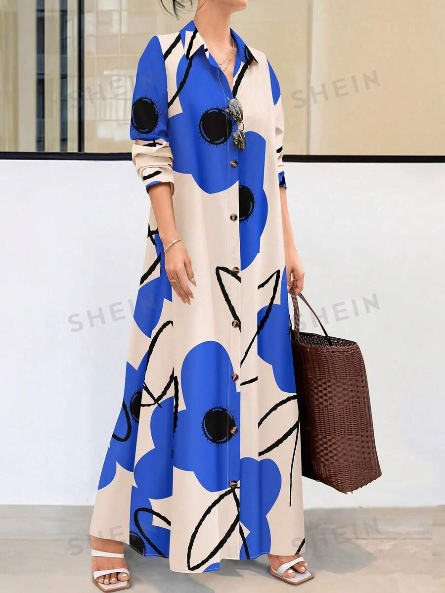 SHEIN Clasi Women's Random Print Dress | SHEIN