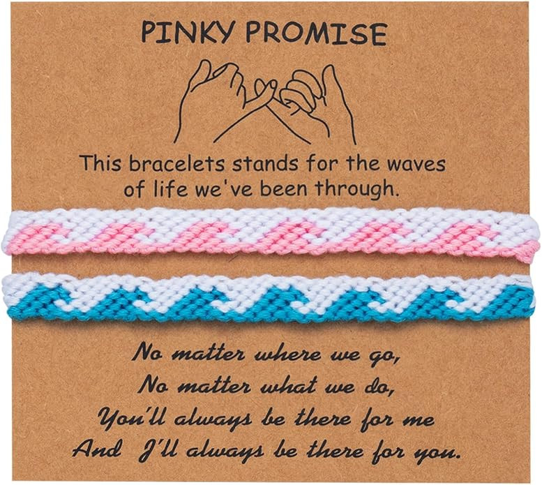 Wave Bracelet for Bestie, Handband Wave Best Friend Friendship Gifts Bracelet for Women Teen Girl... | Amazon (US)