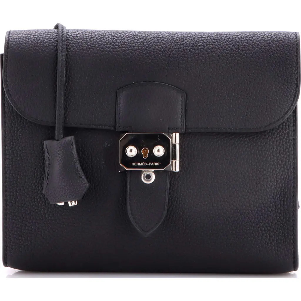 Pre-Owned Hermes Sac a Depeches Messenger Bag Togo 21 in Noir at Nordstrom, Size X-Small | Nordstrom