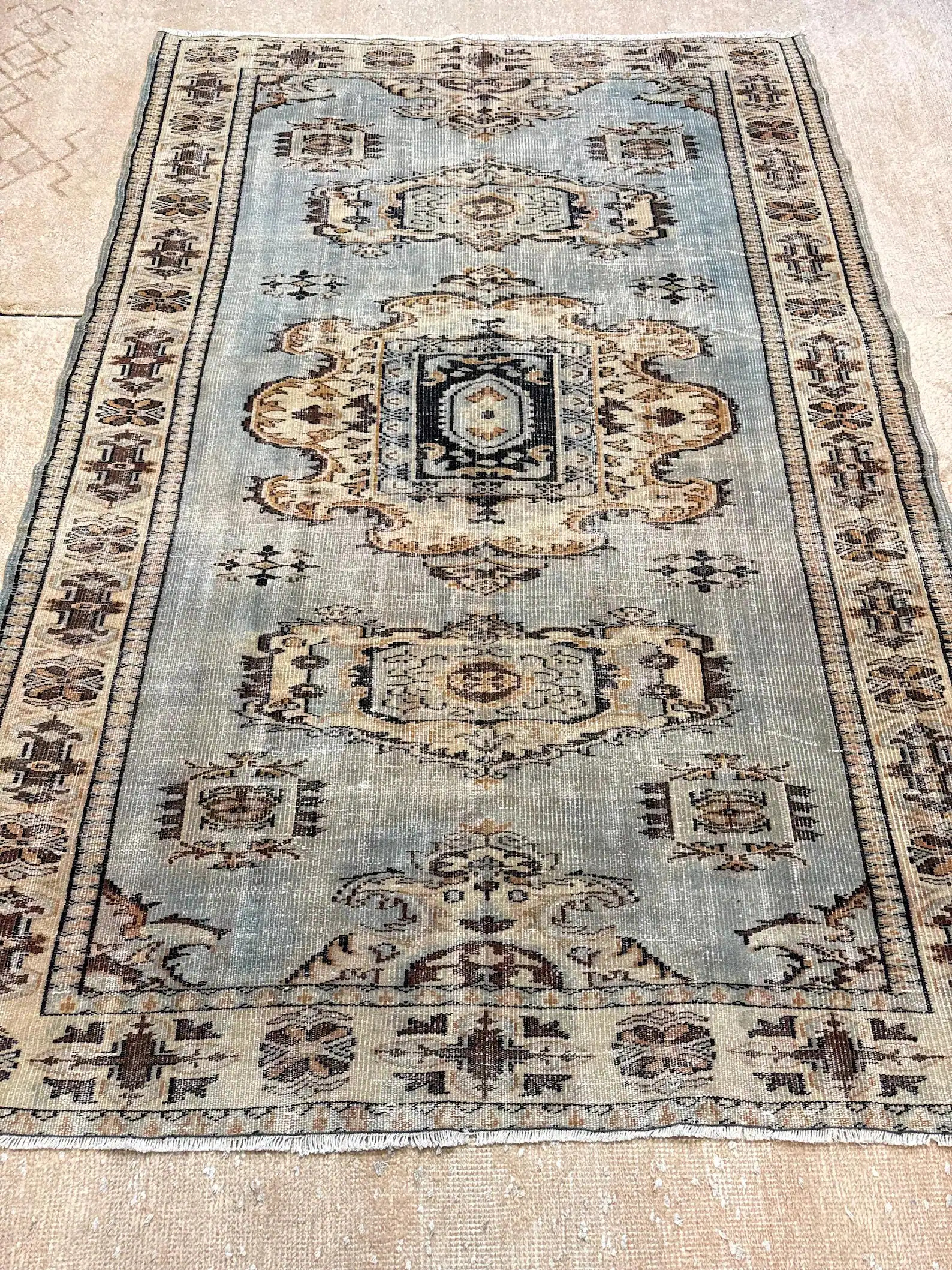 6x9 Large Area Oushak Rug, Handmade Turkish Rug, Vintage Wool Carpet, Boho Living Room Rug, Rugs ... | Etsy (Global)