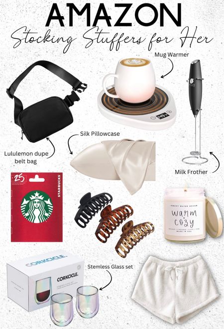 Amazon gift guide for her. Stocking stuffers for her. 

#LTKSeasonal #LTKGiftGuide #LTKHoliday