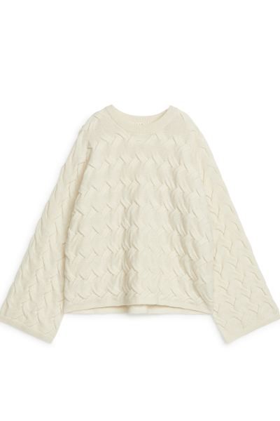 Cable-Knit Wool Jumper | H&M (UK, MY, IN, SG, PH, TW, HK)