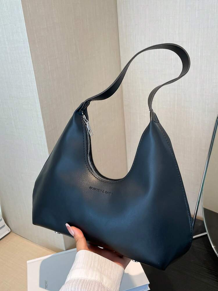 1 Stück Retro Einfache Französische Stil Halbmond Unterarmtasche, Modisch Elegante Vielseitige Schulter-/Umhängetasche Baguette Tasche Für Frauen | SHEIN