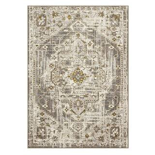 Mohawk Home Pantaleone Alabaster 8 ft. x 10 ft. Oriental Area Rug-769598 - The Home Depot | The Home Depot