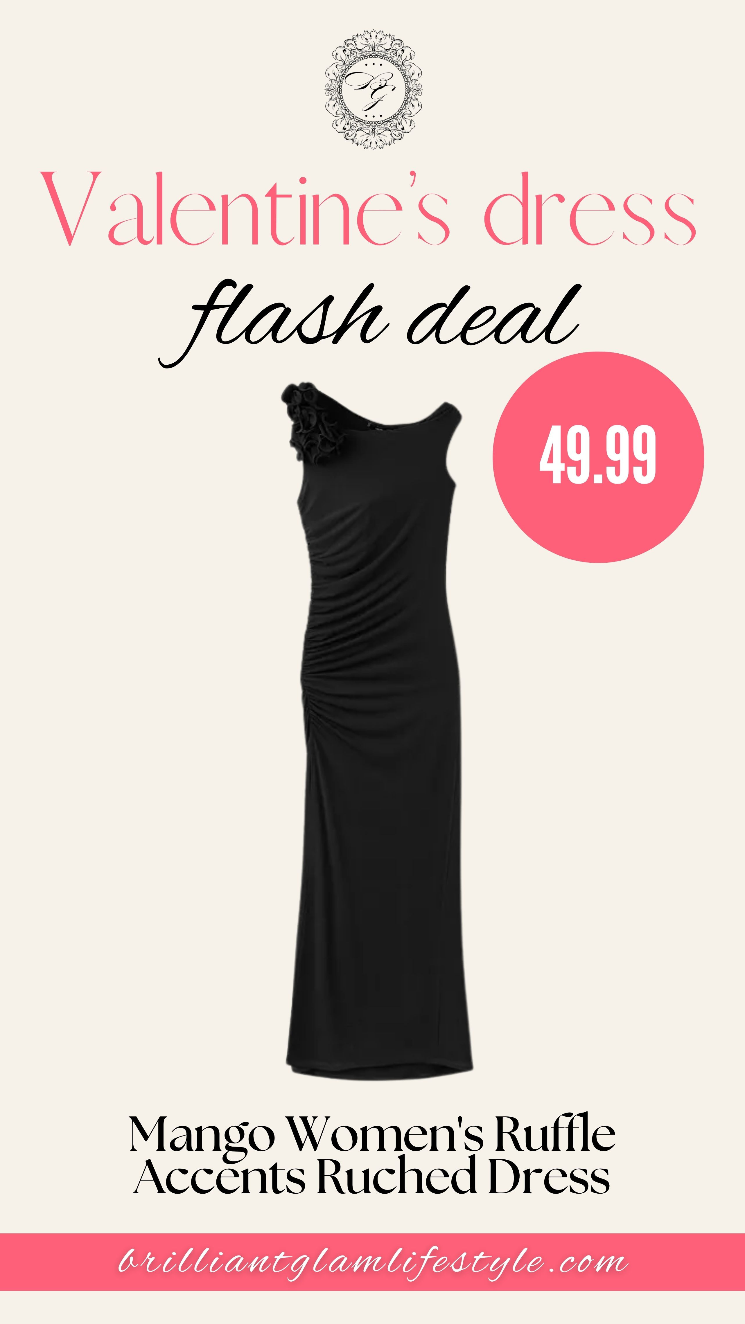 Romance in every detail 💖
The Mango Women’s Ruffle Accents Ruched Dress is made for Valentine’s moments—flattering, feminine, and effortlessly elegant.
#MangoDress #ValentinesOutfit #RomanticStyle #RuffleDetails #DateNightLook 

 #LTKValentine #LTKU #LTKSaleAlert