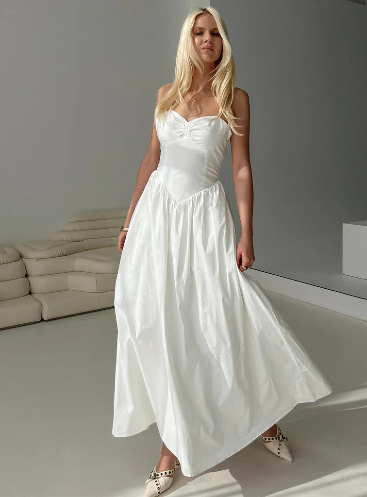 Ceremonious Maxi Dress White | Princess Polly US