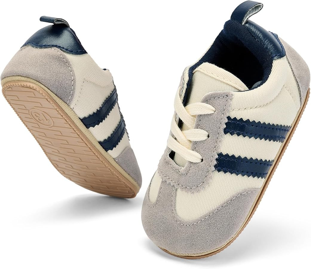 BACSAC Baby Shoes for Boys Girls Non Slip Low Top Infant Walking Shoes Breathable Comfort Toddler... | Amazon (US)