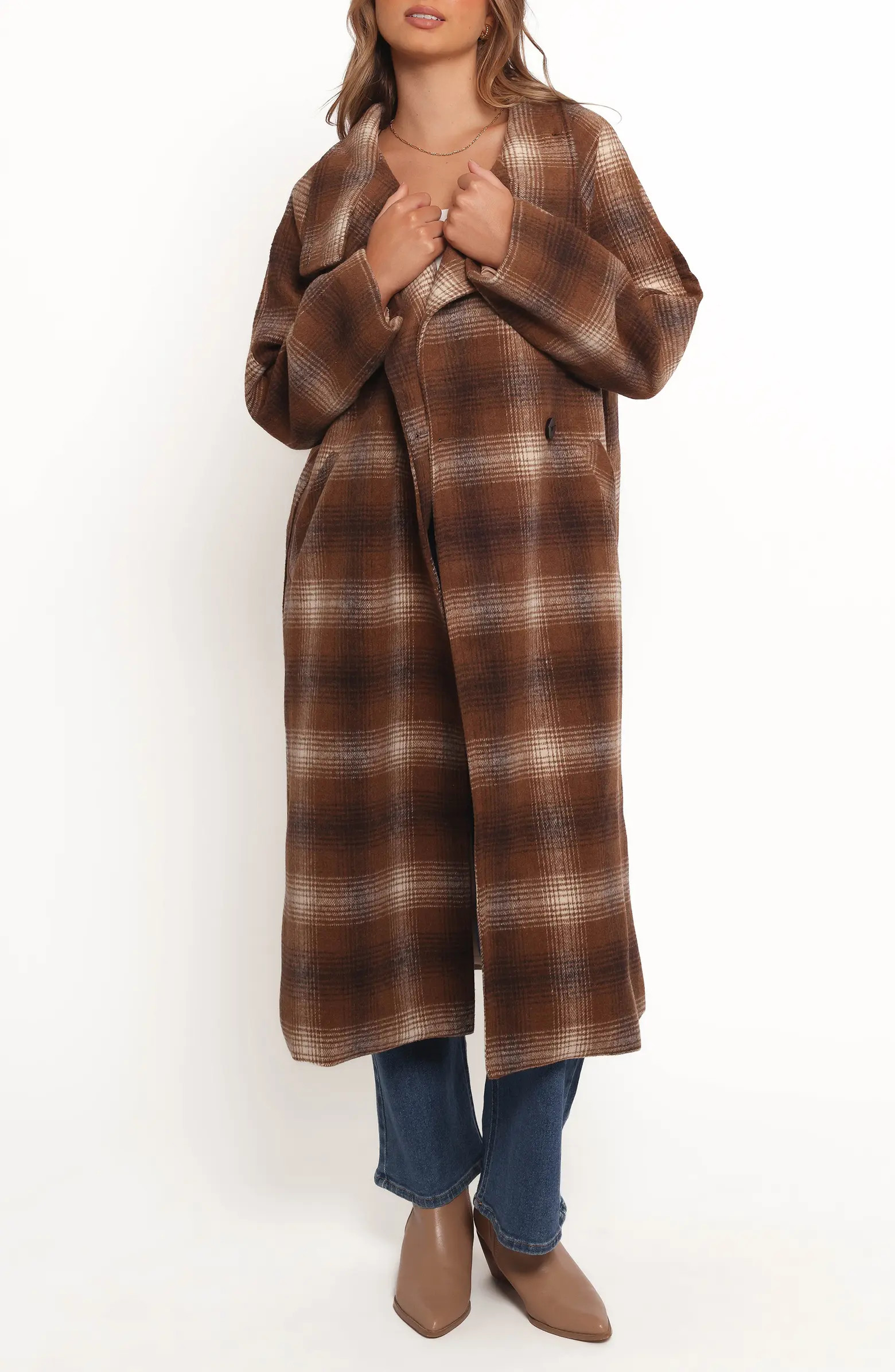 Petal & Pup Maya Plaid Coat | Nordstrom | Nordstrom